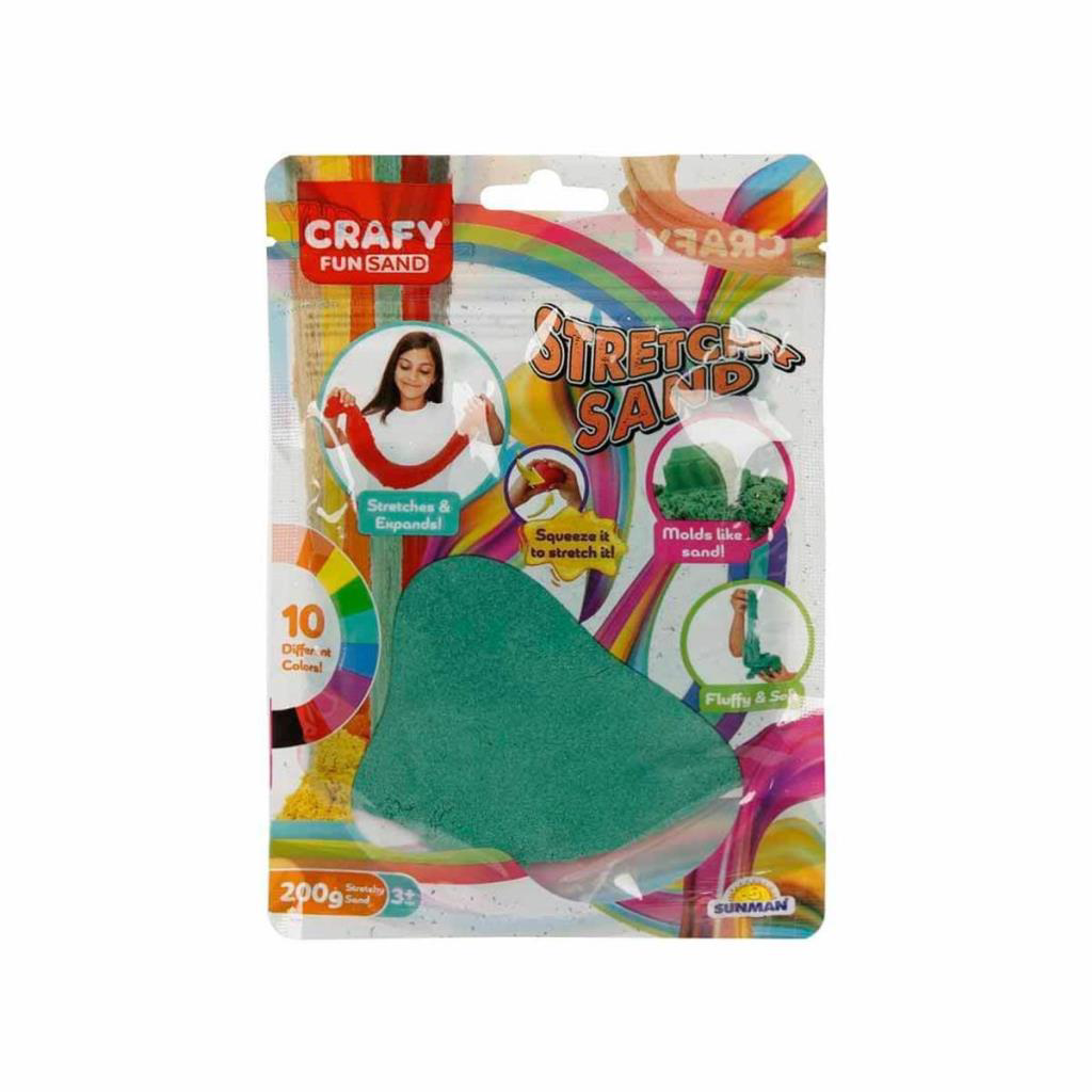 3608 Crafy Streç Oyun Kumu Yeşil 200 g 3608 Crafy Streç Oyun Kumu Yeşil 200 g