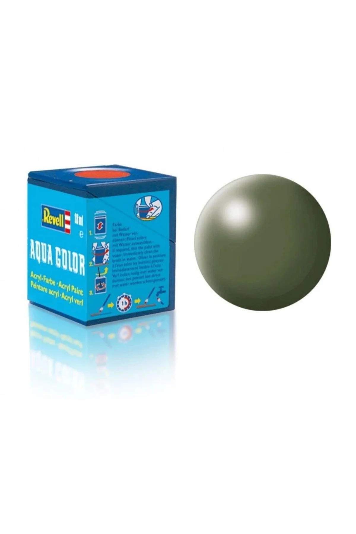 361 - Aqua Color Olive Green - Silk Boya - 18 ml