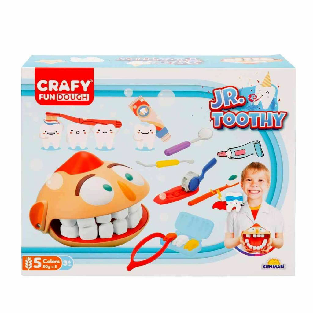 3617 Crafy Jr. Toothy Oyun Hamuru Seti 12 Parça 3617 Crafy Jr. Toothy Oyun Hamuru Seti 12 Parça