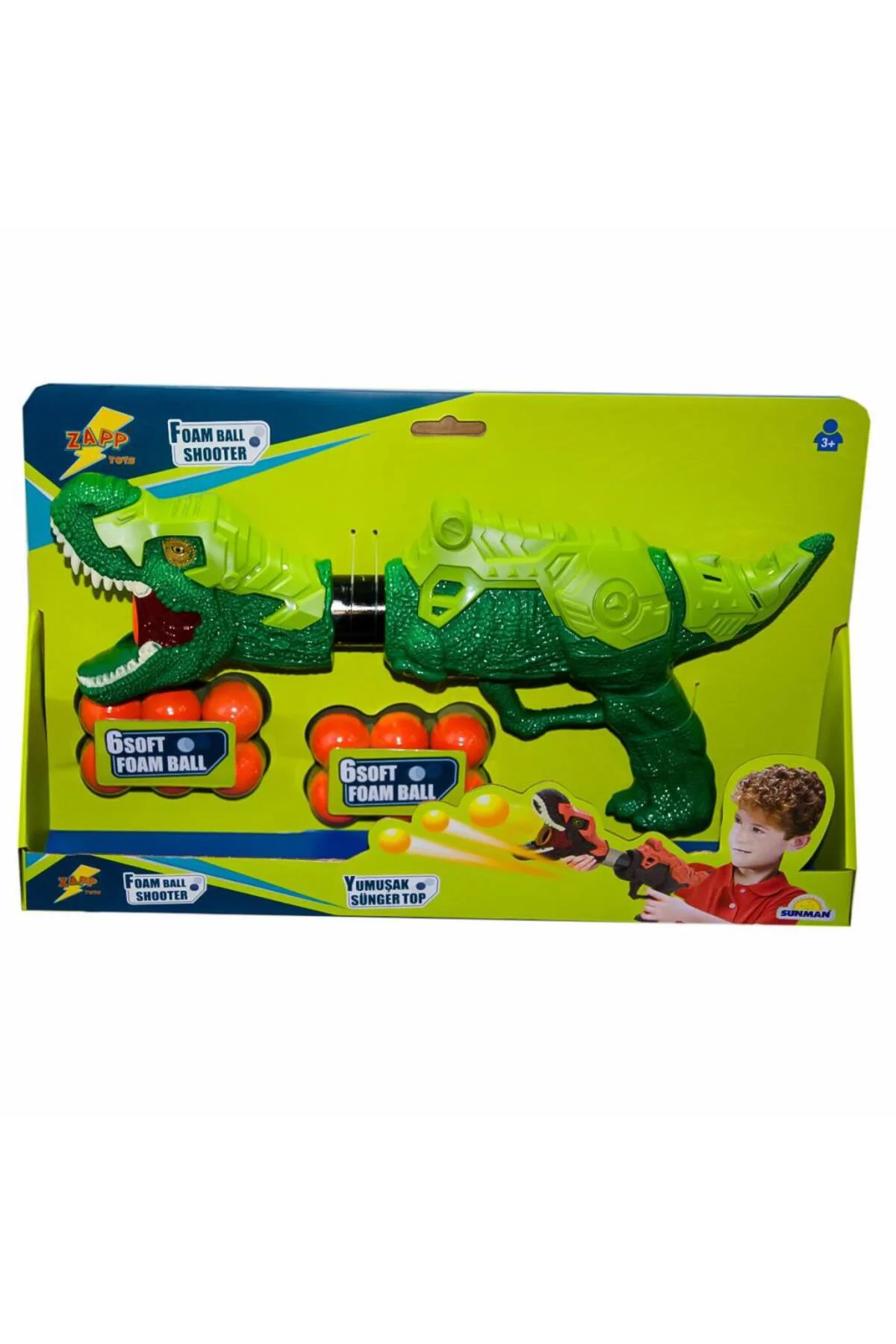 3620 SURAT-ZAP-Silah Top Atan Dinozor 12 Toplu 2 Renk - Sunman