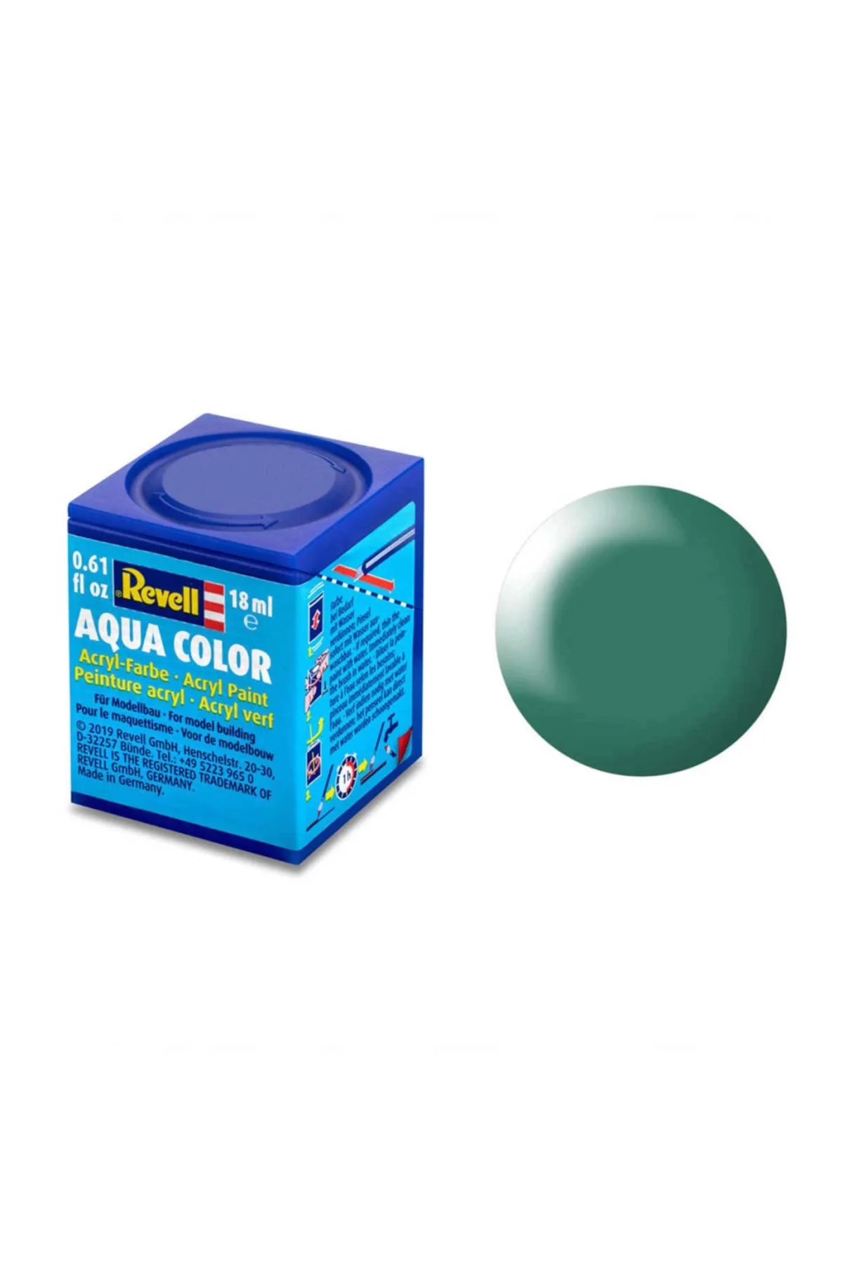 365 - Aqua Color Patina Green Silk - Acrylic Boya- 18 ml