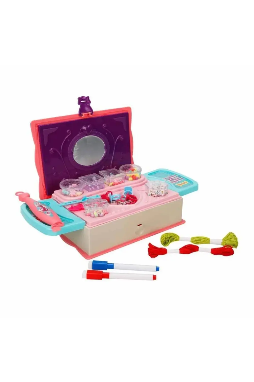 3662 Pretty Pinky 3'ü 1 Arada Boncuk Yapım Seti -Sunman