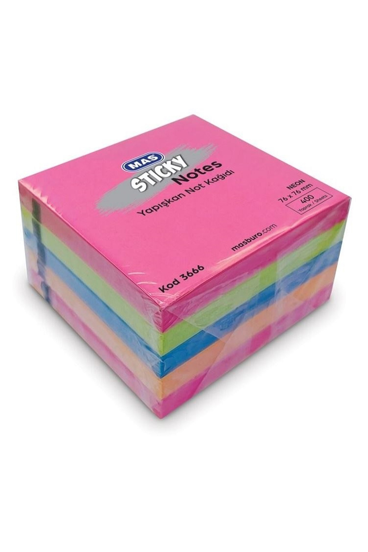 3666 Neon 5 Renk 76x76 400 Yaprak Yapışkanlı Not Kağıdı 3666 Neon 5 Renk 76x76 400 Yaprak Yapışkanlı Not Kağıdı