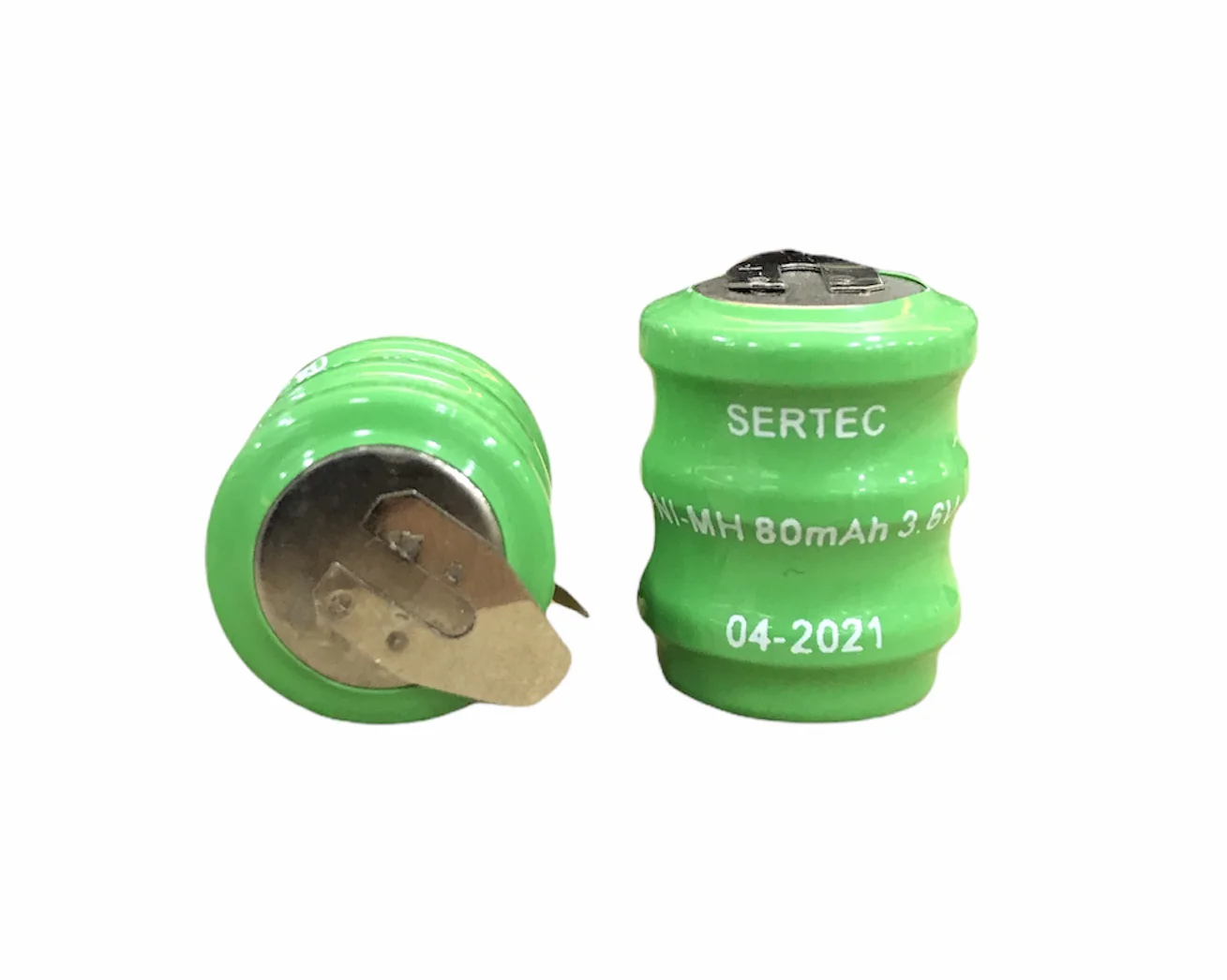 3.6V 3S1P 80 Mah 2 Pin NI-MH Buton Pil 3.6V 3S1P 80 Mah 2 Pin NI-MH Buton Pil