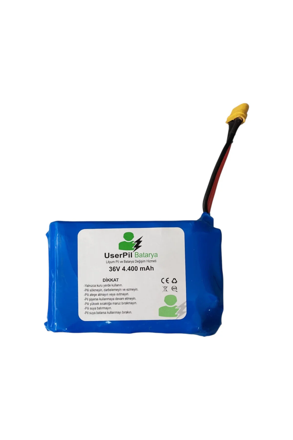 36V 4400 mAh Hoverboard Bataryası – Lityum Pil, XT60 Erkek Soketli 36V 4400 mAh Hoverboard Bataryası – Lityum Pil, XT60 Erkek Soketli