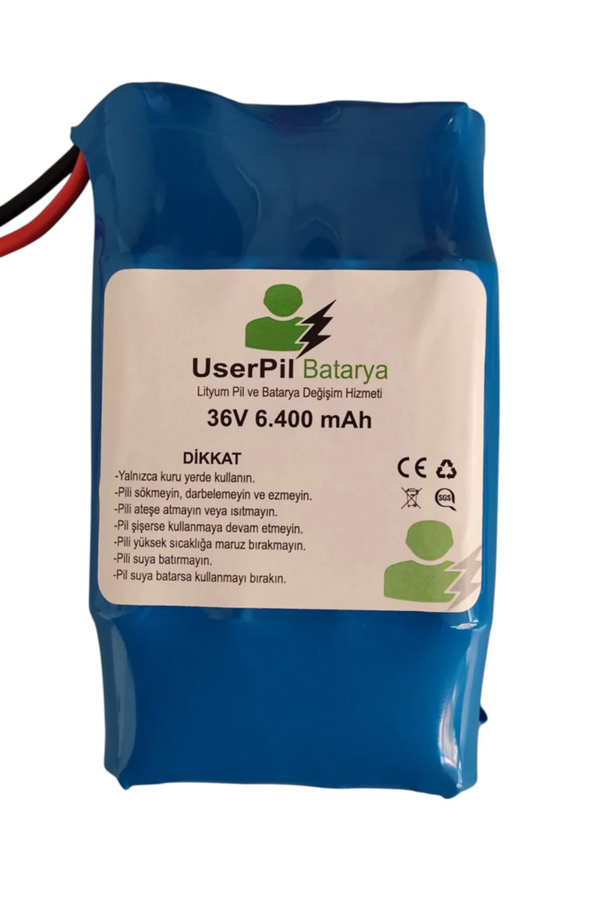 36V 6400 mAh Hoverboard Bataryası – Lityum Pil, XT60 Erkek Soketl 36V 6400 mAh Hoverboard Bataryası – Lityum Pil, XT60 Erkek Soketl