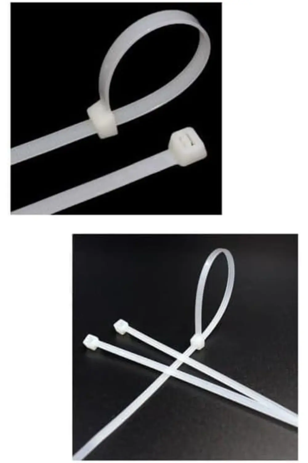 3,6x370 Beyaz Kablo Bağı & Plastik Kelepçe & Kelepçe 100 Adet (pa