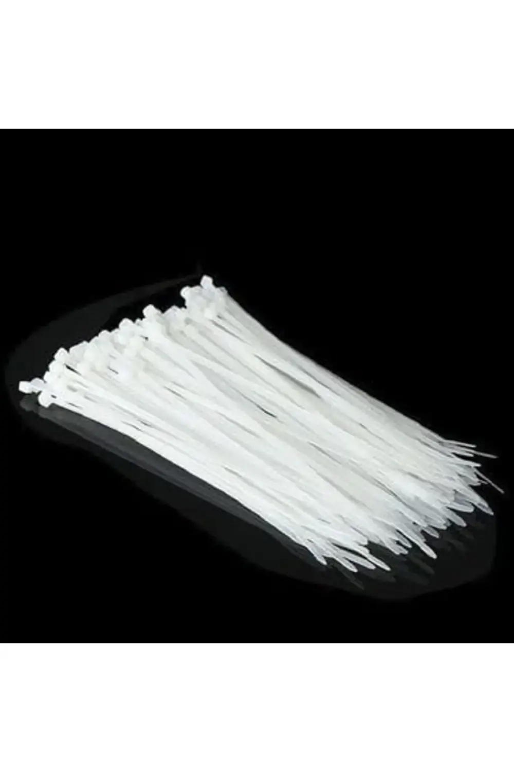 3,6x370 Beyaz Kablo Bağı & Plastik Kelepçe & Kelepçe 100 Adet (pa