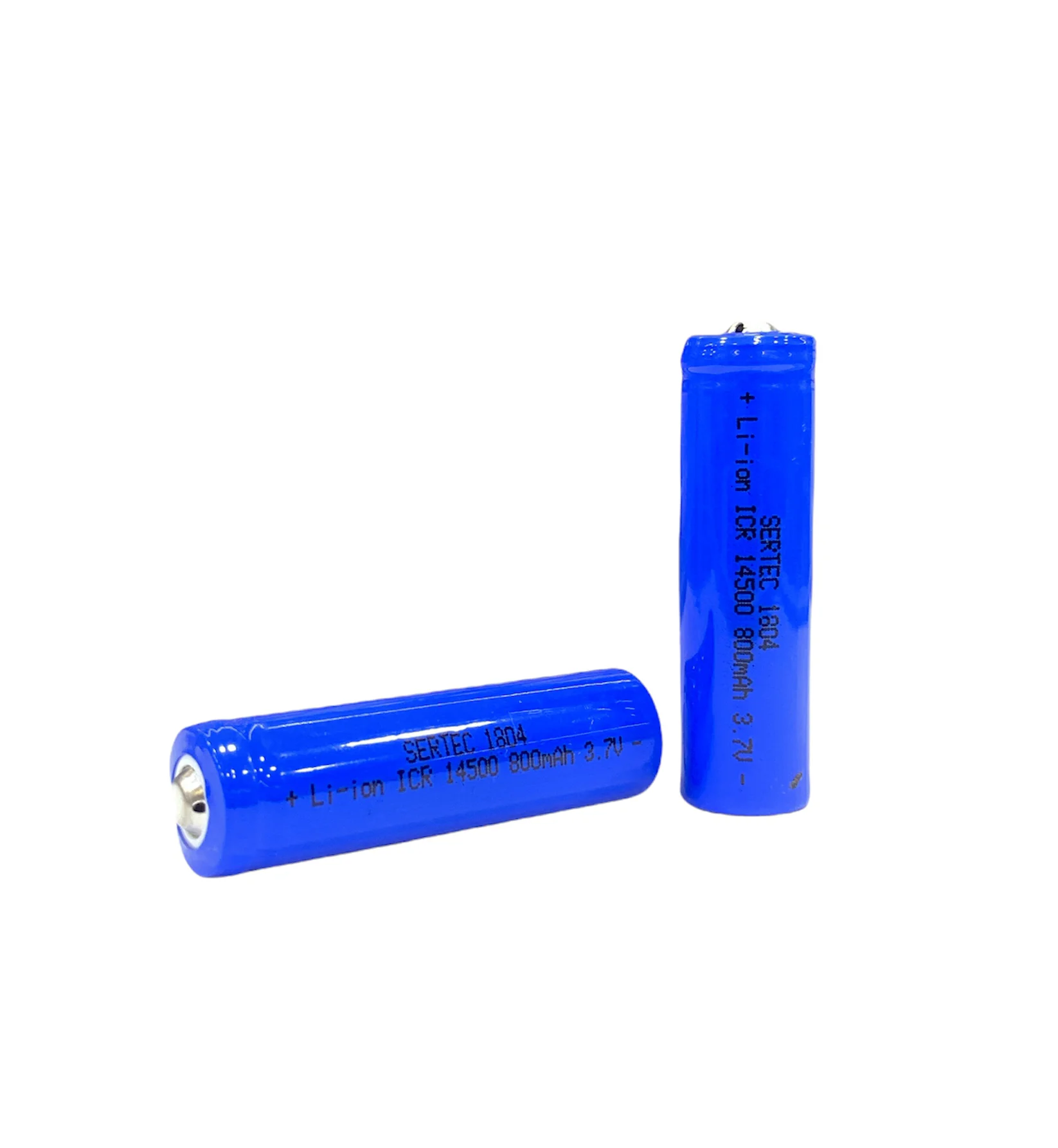 3.7V Li-ion 14500 AA - 800 Mah 1C Şarjlı Pil (Başlı) 3.7V Li-ion 14500 AA - 800 Mah 1C Şarjlı Pil (Başlı)