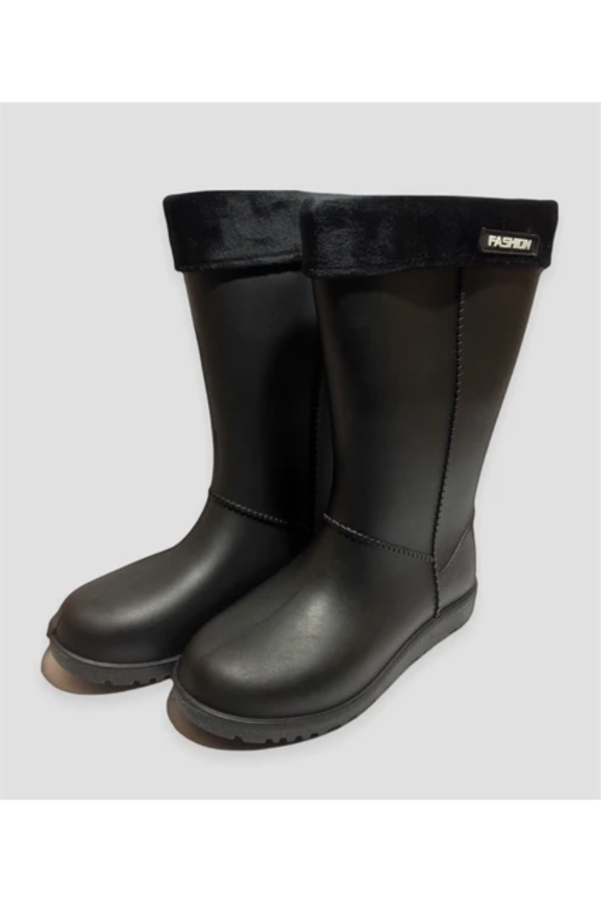 Monalisa Home 38 Numara Lüks Siyah Yağmurluk Çizme