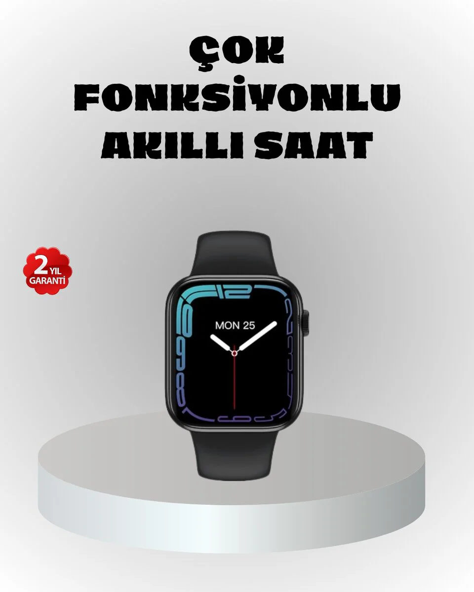 380mAh Bataryalı Akıllı Saat - Uzun Pil Ömrü, IP68 Su Geçirmez, 1.9'' Renkli Ekran