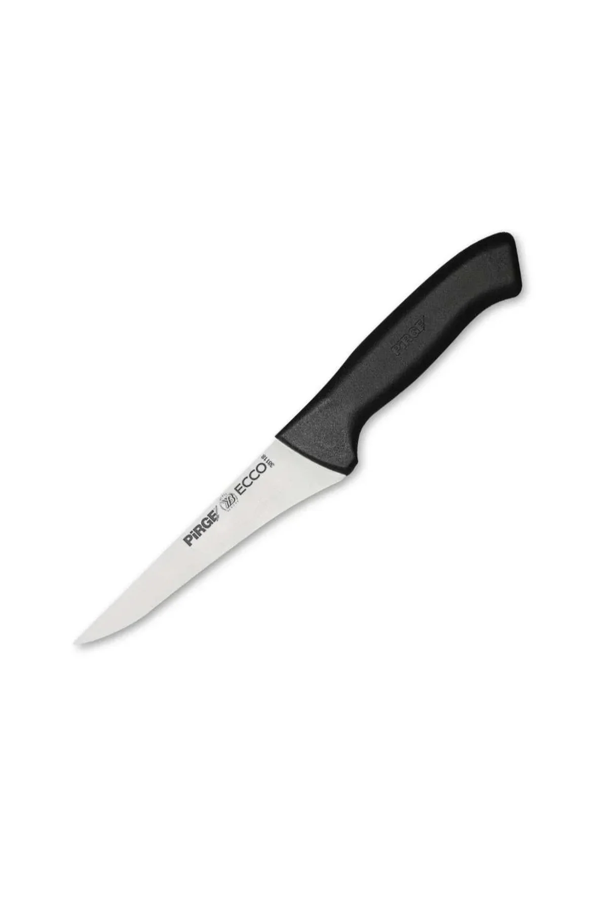 38118 Ecco Kasap Et, Kemik Sıyırma Bıçağı 14,5 Cm - Siyah