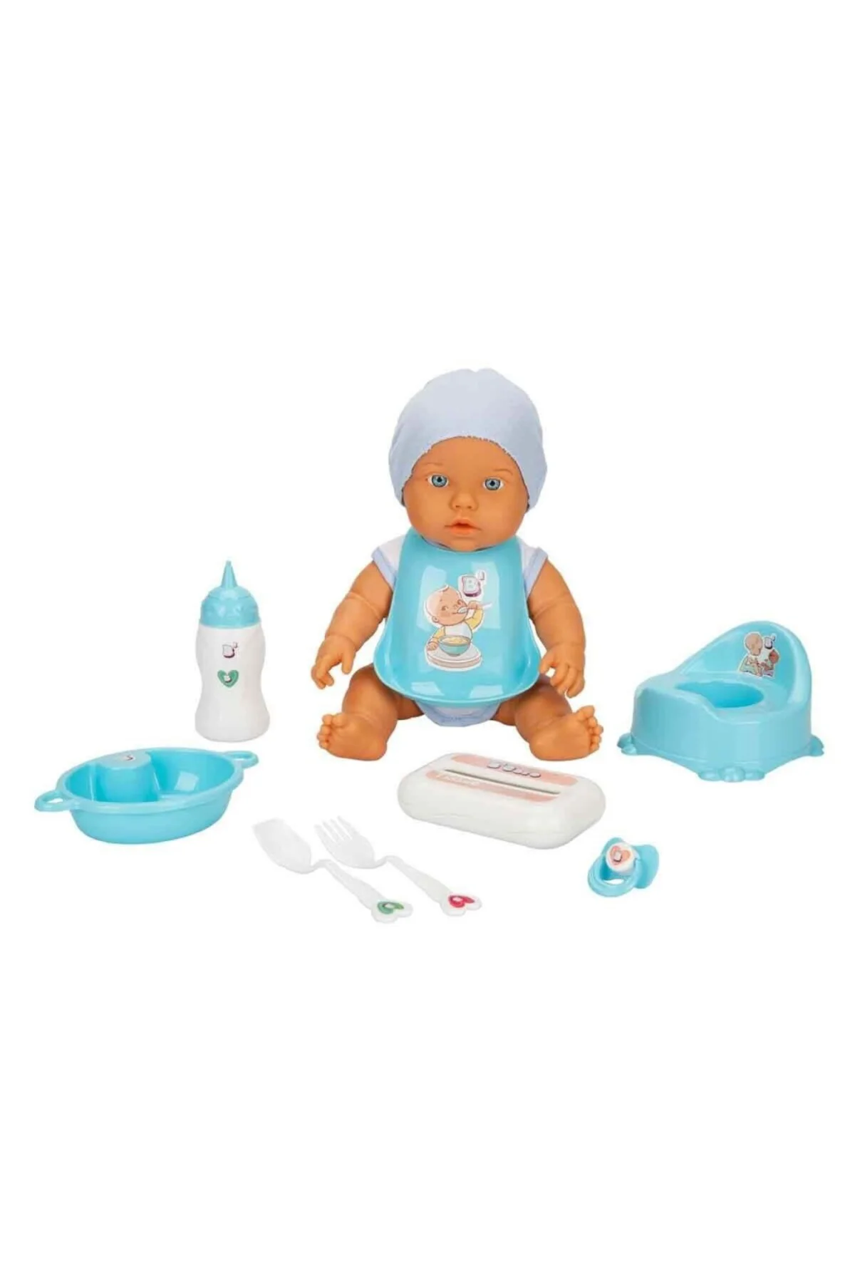 3823 Bakım Zamanı Sesli Gülen Ağlayan Bebek 32 cm -NessiWorld