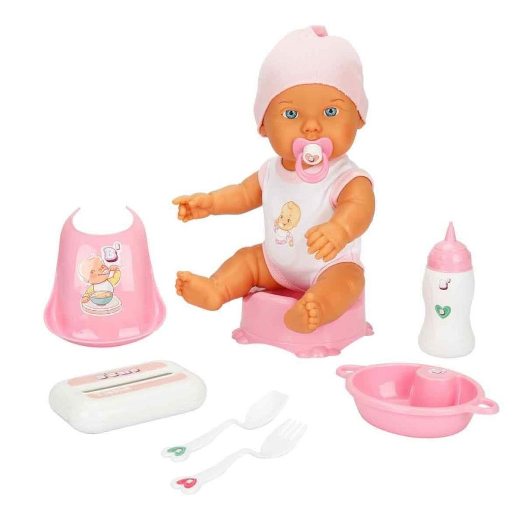3823 Bebelou Bakım Zamanı Sesli Gülen Ağlayan Bebek 32 cm -