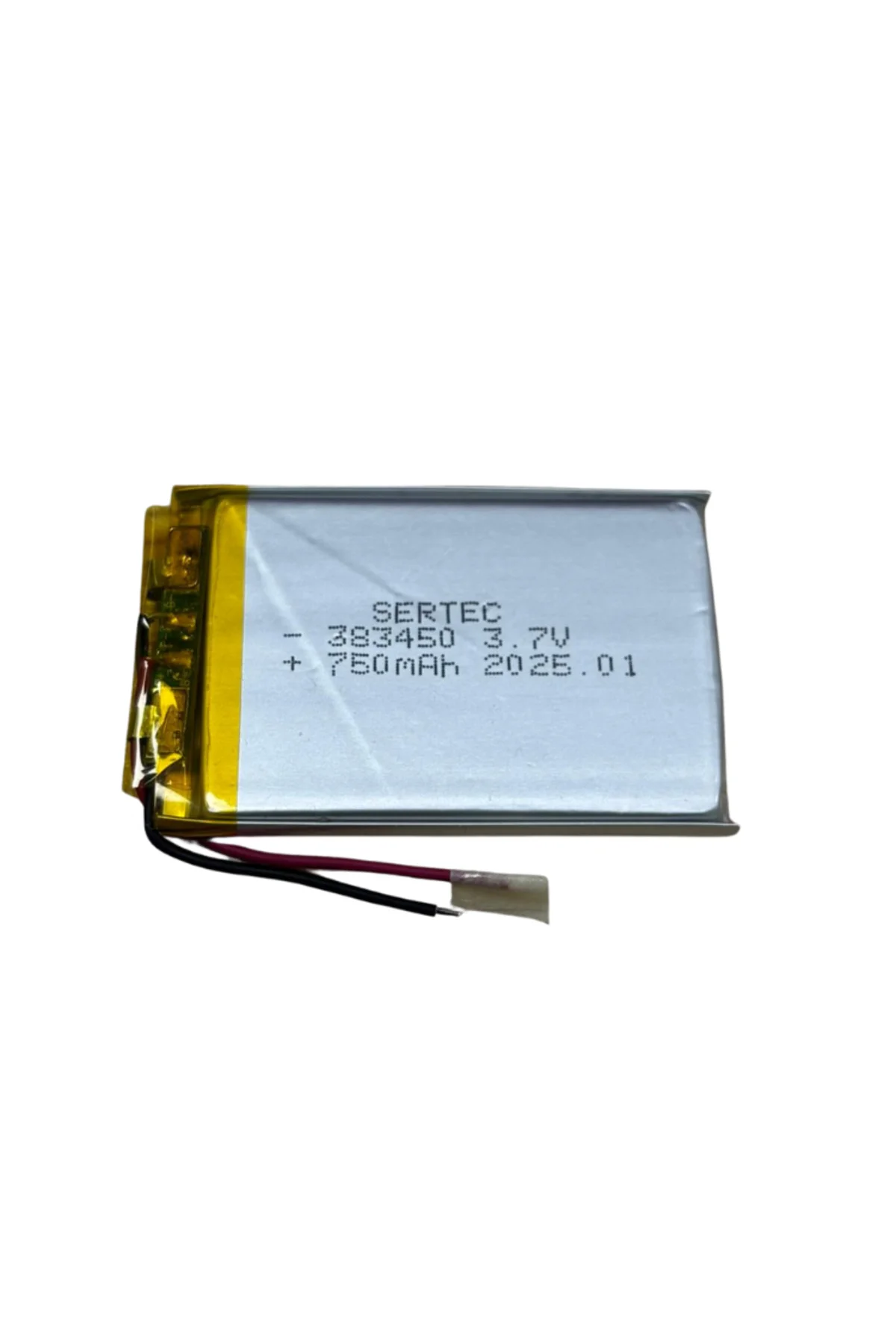 383450 3.7V 750 MAh Li-Polymer Pil (Devreli/1.5A)
