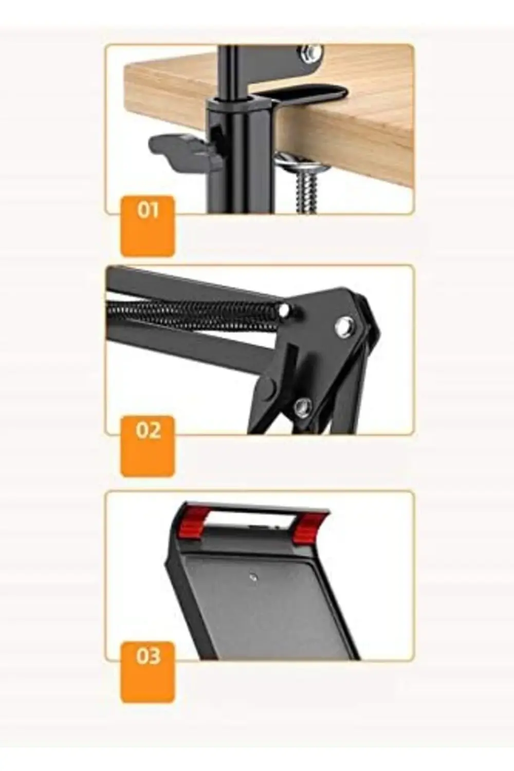 38511 Ms 03 Masa Tablet Telefon Tutucu, Siyah 978262