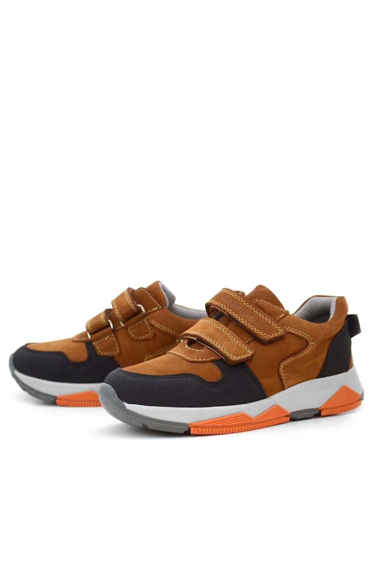 3880 Rakerplus Hakiki Deri Taba Çocuk Sneakers Spor Ayakkabı Cırtlı