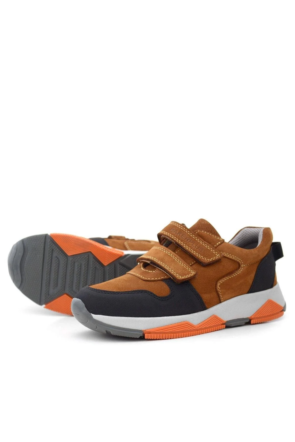 3880 Rakerplus Hakiki Deri Taba Çocuk Sneakers Spor Ayakkabı Cırtlı