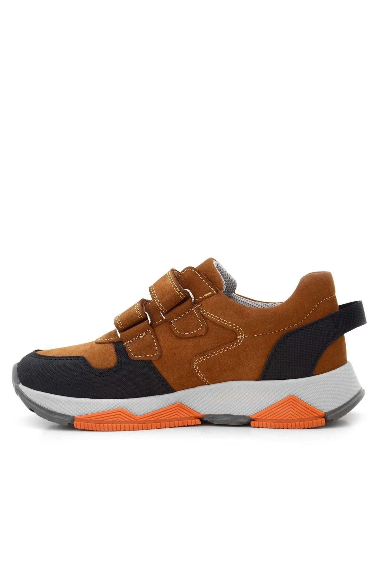 3880 Rakerplus Hakiki Deri Taba Çocuk Sneakers Spor Ayakkabı Cırtlı