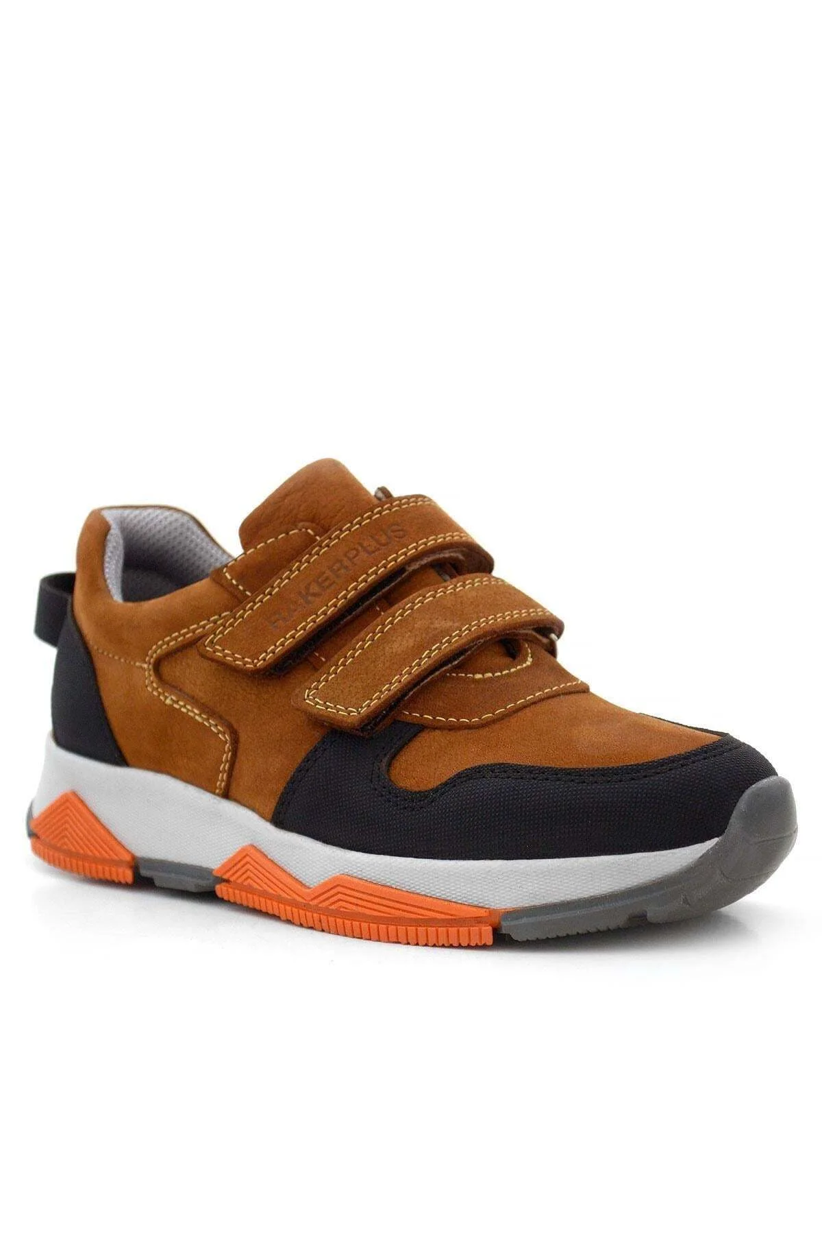 3880 Rakerplus Hakiki Deri Taba Çocuk Sneakers Spor Ayakkabı Cırtlı