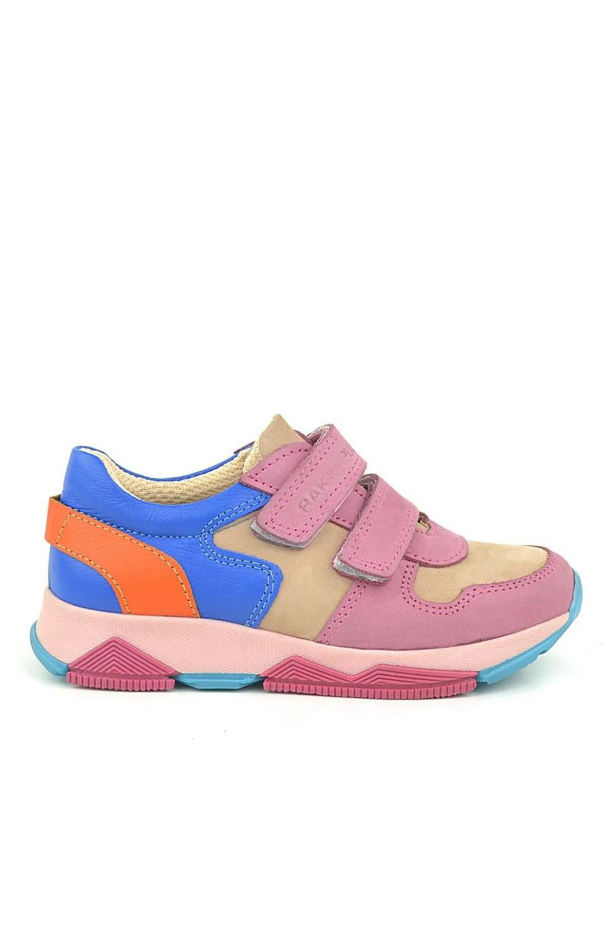 3880 Rakerplus Hakiki Deri Fuşya Pembe Mint Çocuk Sneakers Spor A