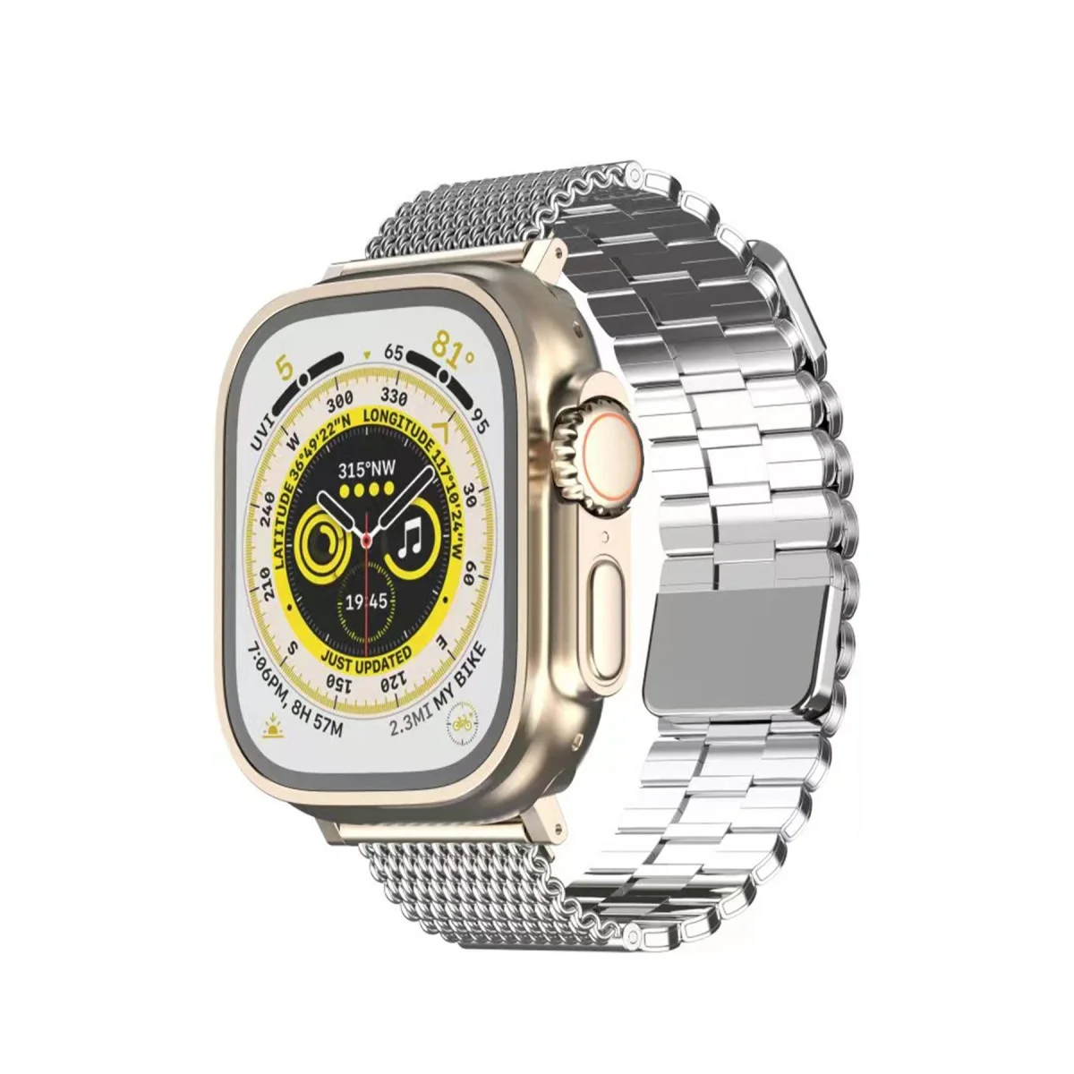 38mm Ascend Metal Kordon - Premium Gümüş Çelik Saat Kordonu