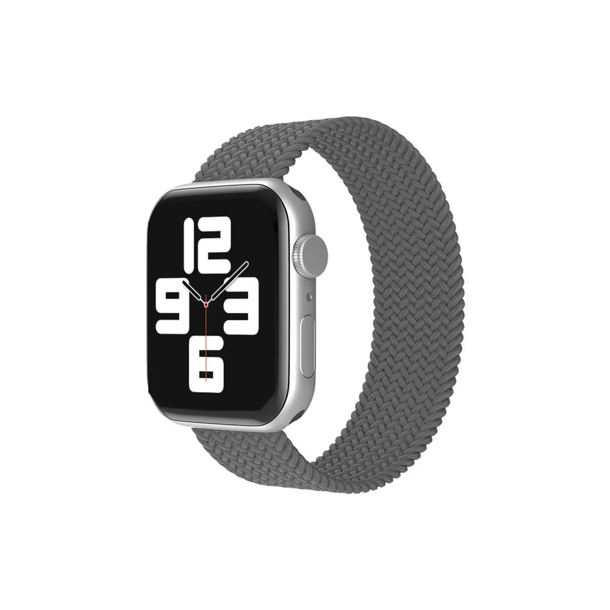 38mm Ayarlı Solo Silikon Kordon - Gri Spor Saat Kordonu