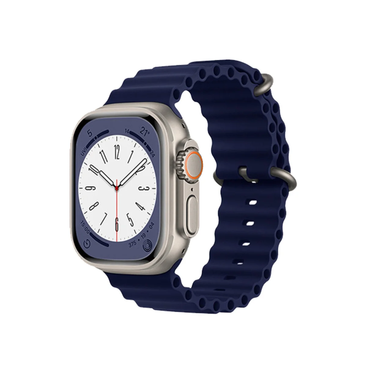 38mm Deniz Kordonlu Mavi Kol Saati - Ocean Kordon Uyumlu