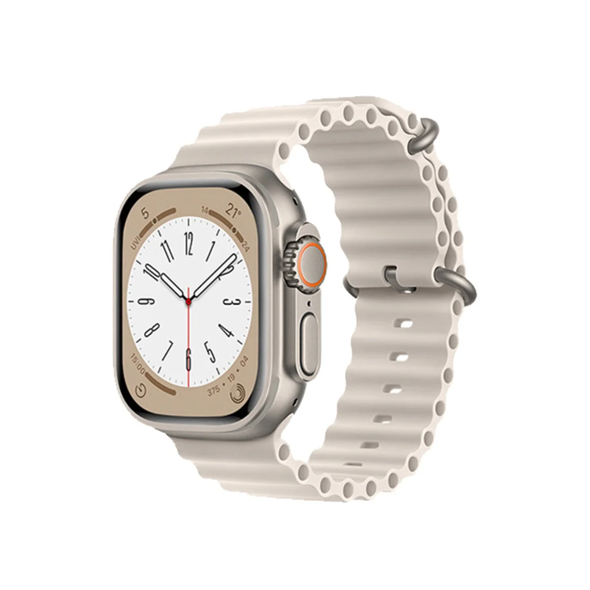 38mm Deniz Kordonu Krem - Şık ve Modern Günlük Kol Saati