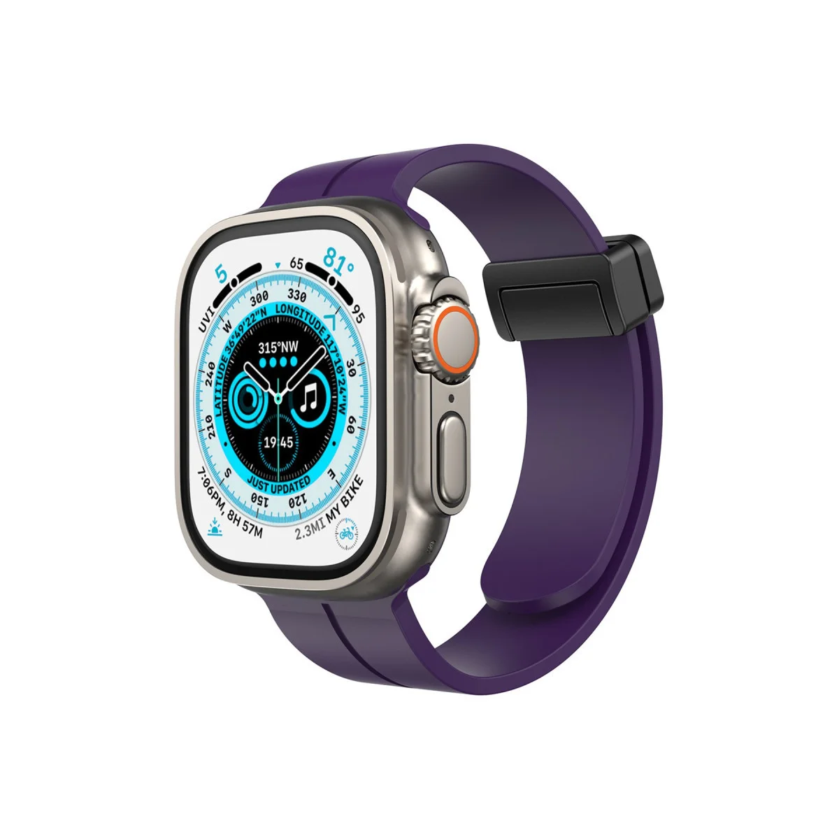 38mm Derin Mor Elegance Stylısh Kol Saati - KR412 Kordonlu