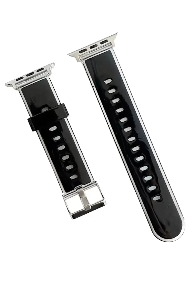 38mm Jelly Silikon Saat Kordonu - Siyah, Esnek ve Dayanıklı Akıllı Saat Kayışı