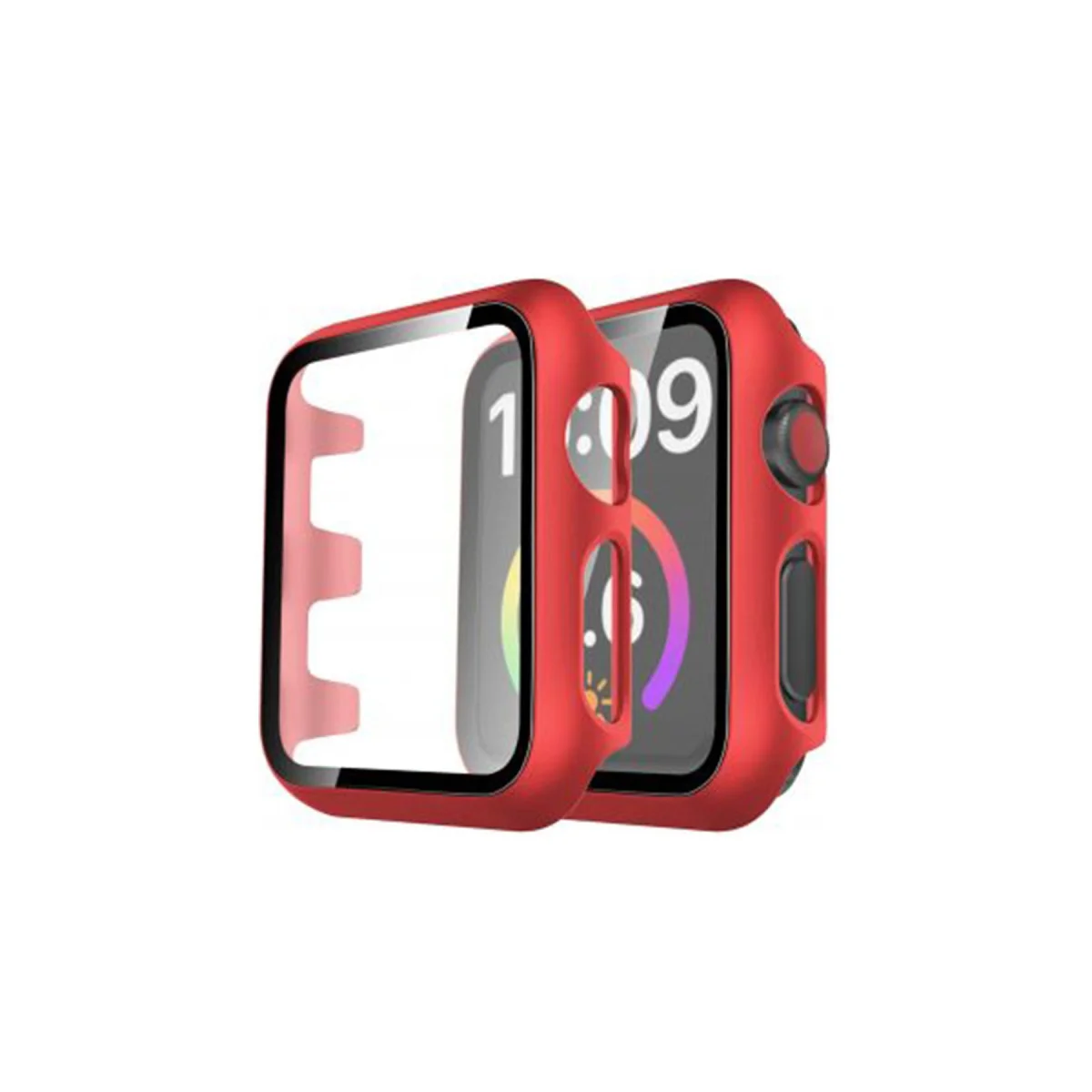 38mm Korumalı Kasa Ekran Koruyucu - Kırmızı ve Şık Tasarım