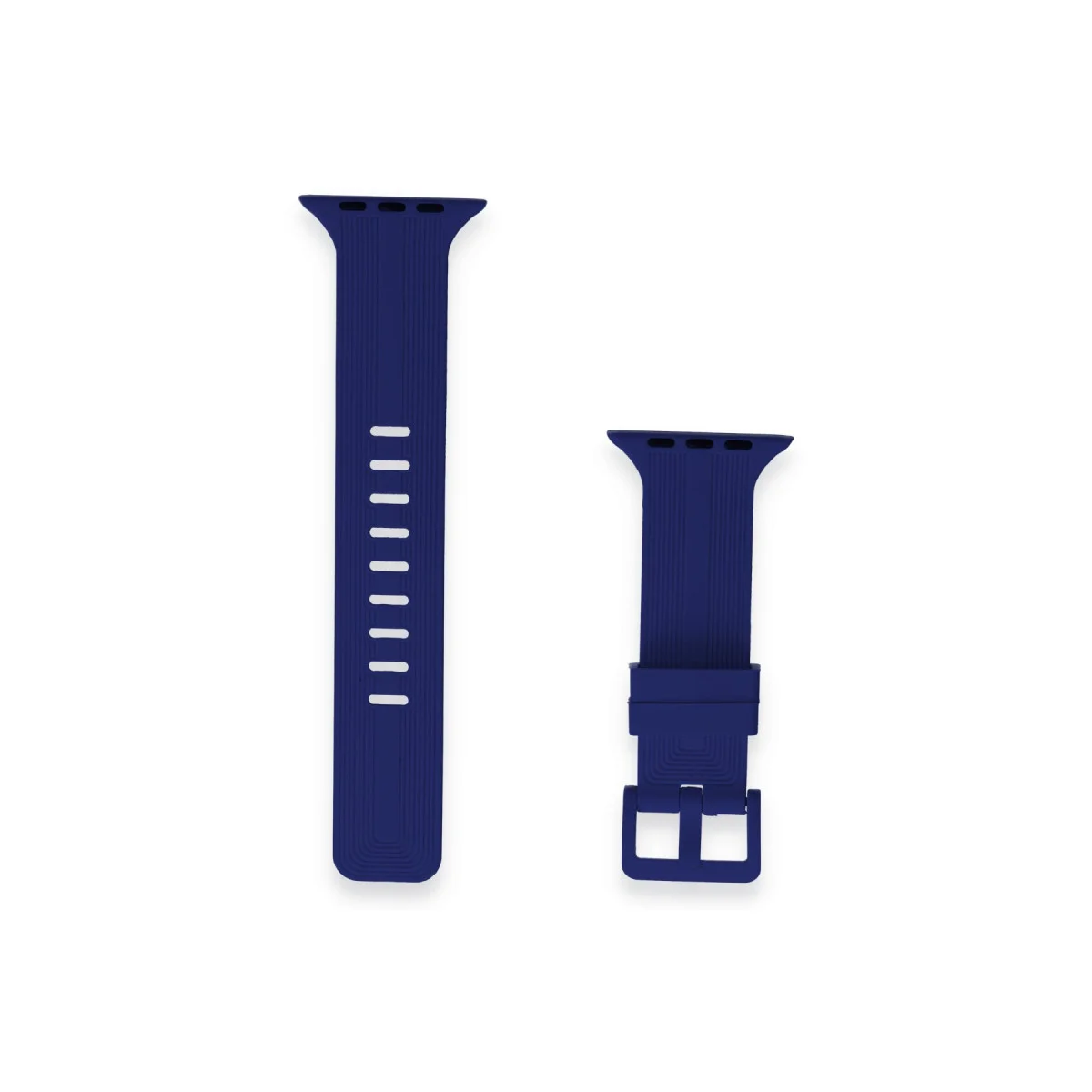 38mm KR408 Çizgili Silikon Kordon - Lacivert