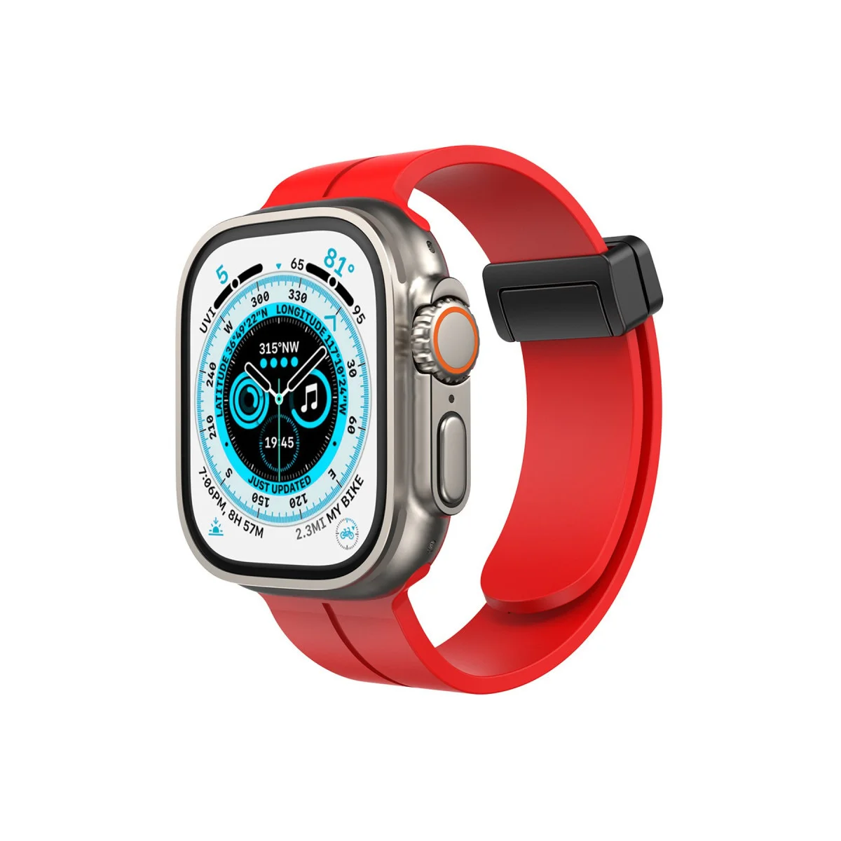 38mm KR412 Kırmızı Kordonlu Kol Saati - Elegance ve Şıklık