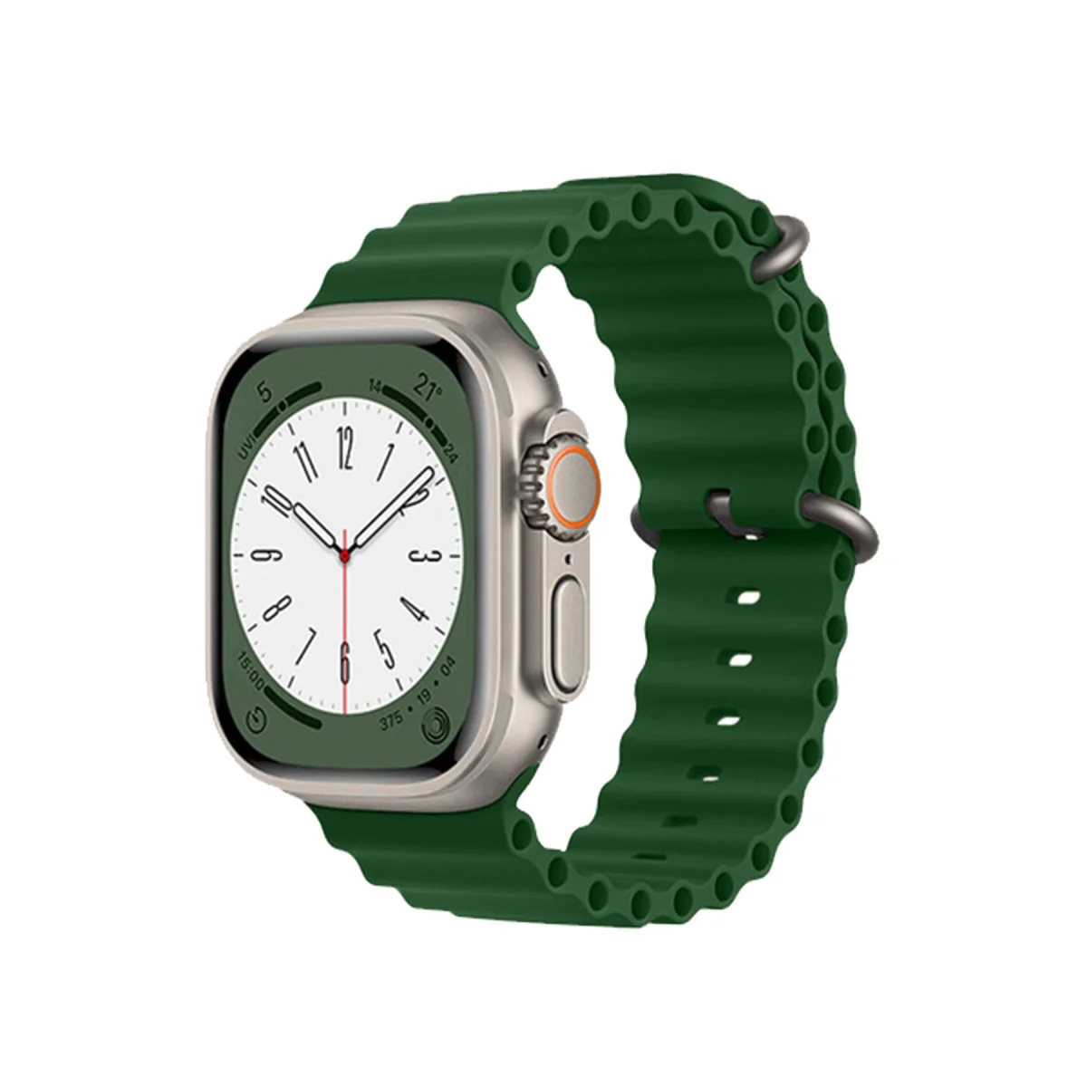 38mm Ocean Kordon - Koyu Yeşil | Şık Saat Kayışı