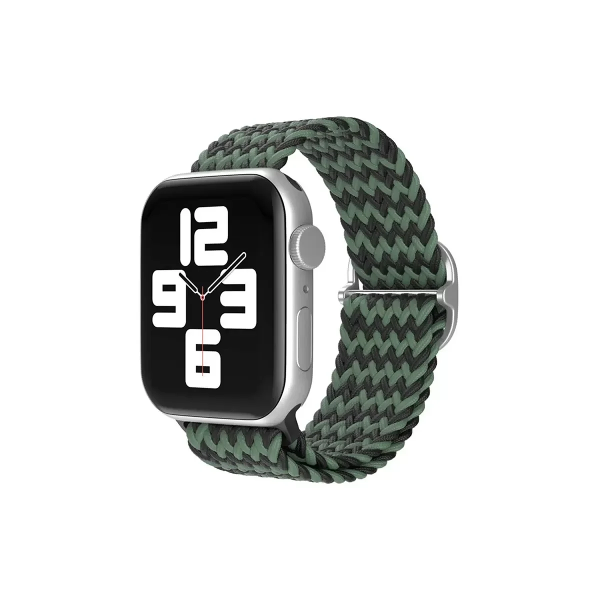 38mm Star Kordon - Zigzag Yeşil-Siyah | Hafif ve Rahat Saat Kordonu