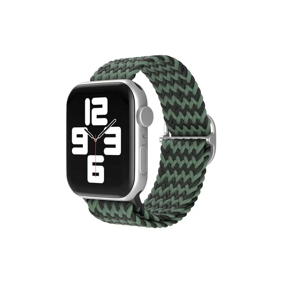 38mm Star Kordon - Zigzag Yeşil-Siyah | Hafif ve Rahat Saat Kordonu
