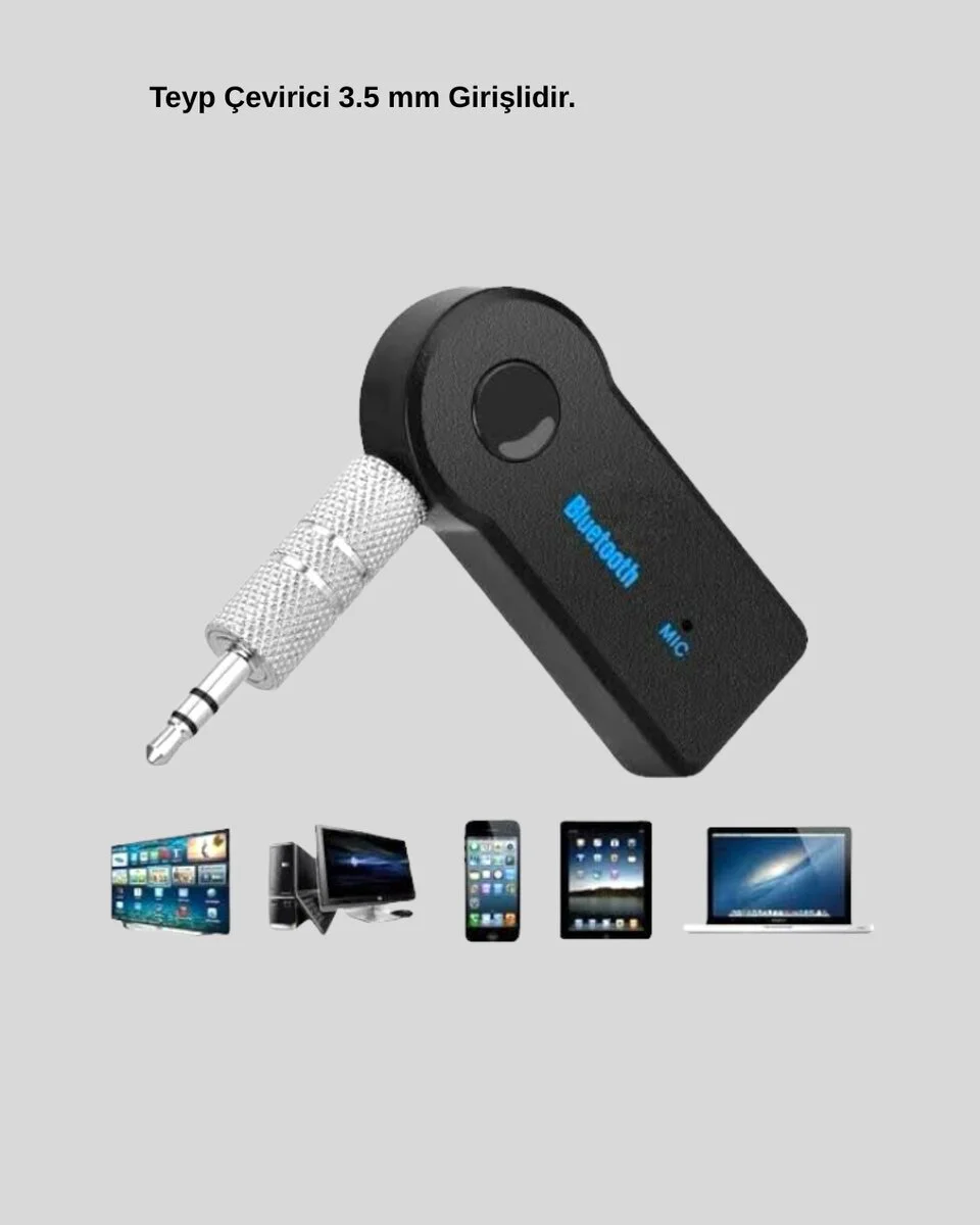 38W Hızlı Araç Şarj Cihazı Seti - Bluetooth AUX Adaptörü ve Çift Şarj Özelliği