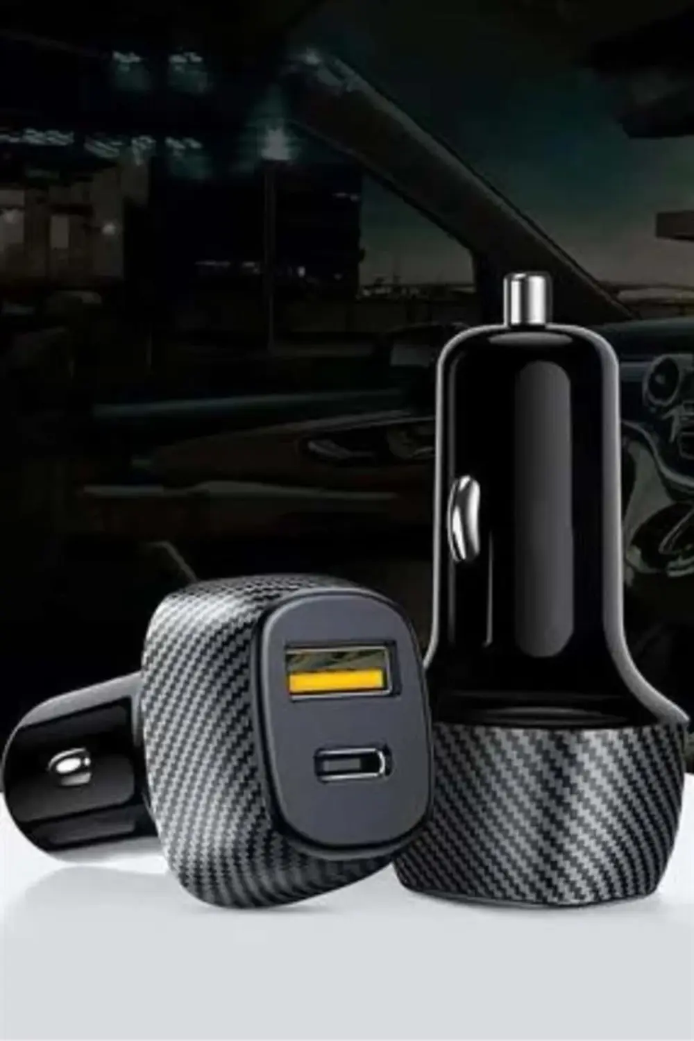 38W Oto Çakmaklık Araç Içi Şarj Cihazı Hızlı Şarj Uzun Ömürlü