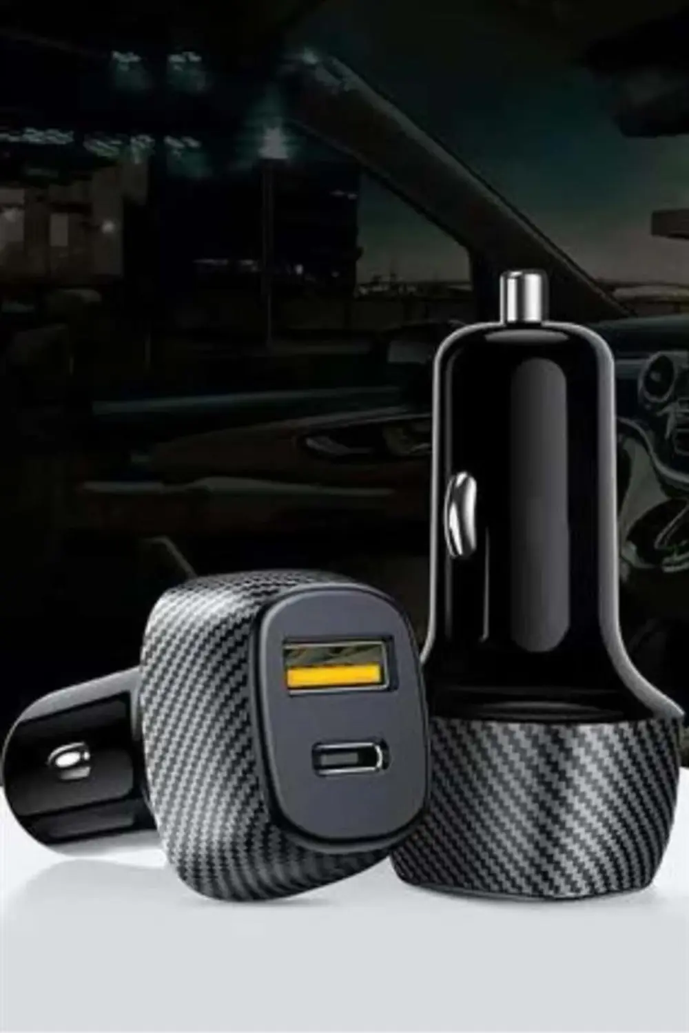 38W Oto Çakmaklık Araç Içi Şarj Cihazı Hızlı Şarj Uzun Ömürlü