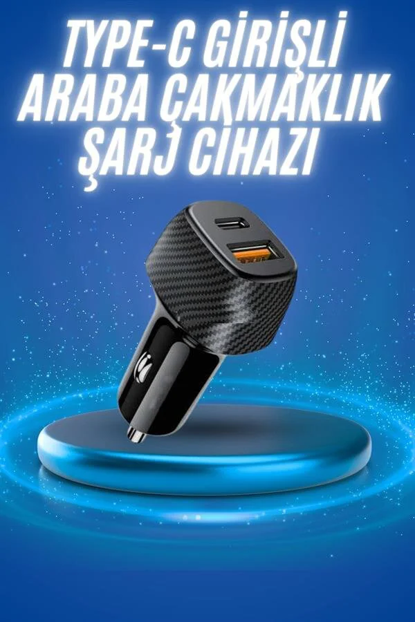 38W Oto Çakmaklık Şarj Cihazı - Hızlı Şarj, PD & Type-C Teknolojisi