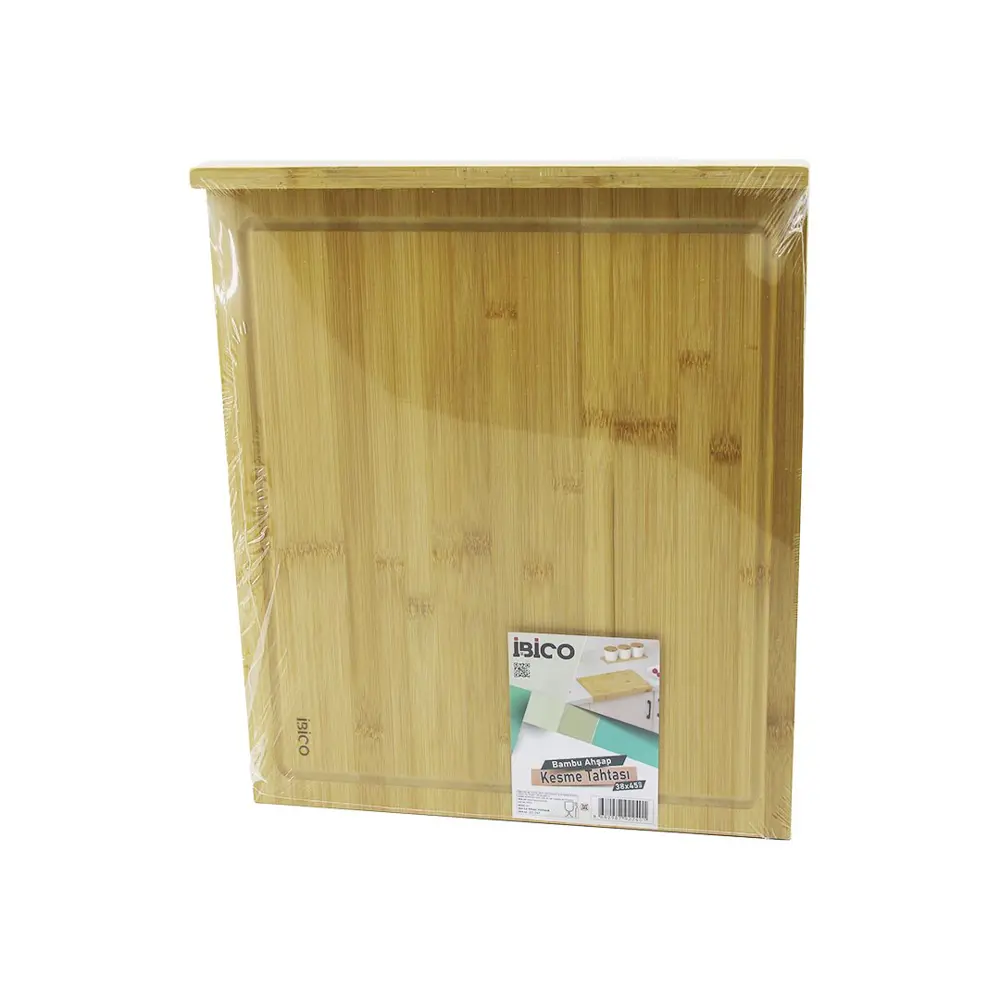 38X45CM AHŞAP BAMBU KESİM PANOSU - KESME TAHTASI TEZGAH ÜSTÜ  KAN