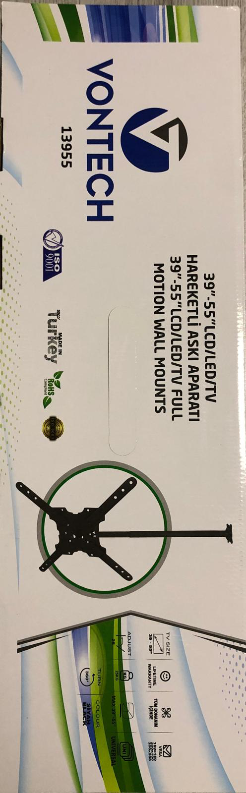 Herz 39-55 İnç Tavan Dönerli Askı Aparatı