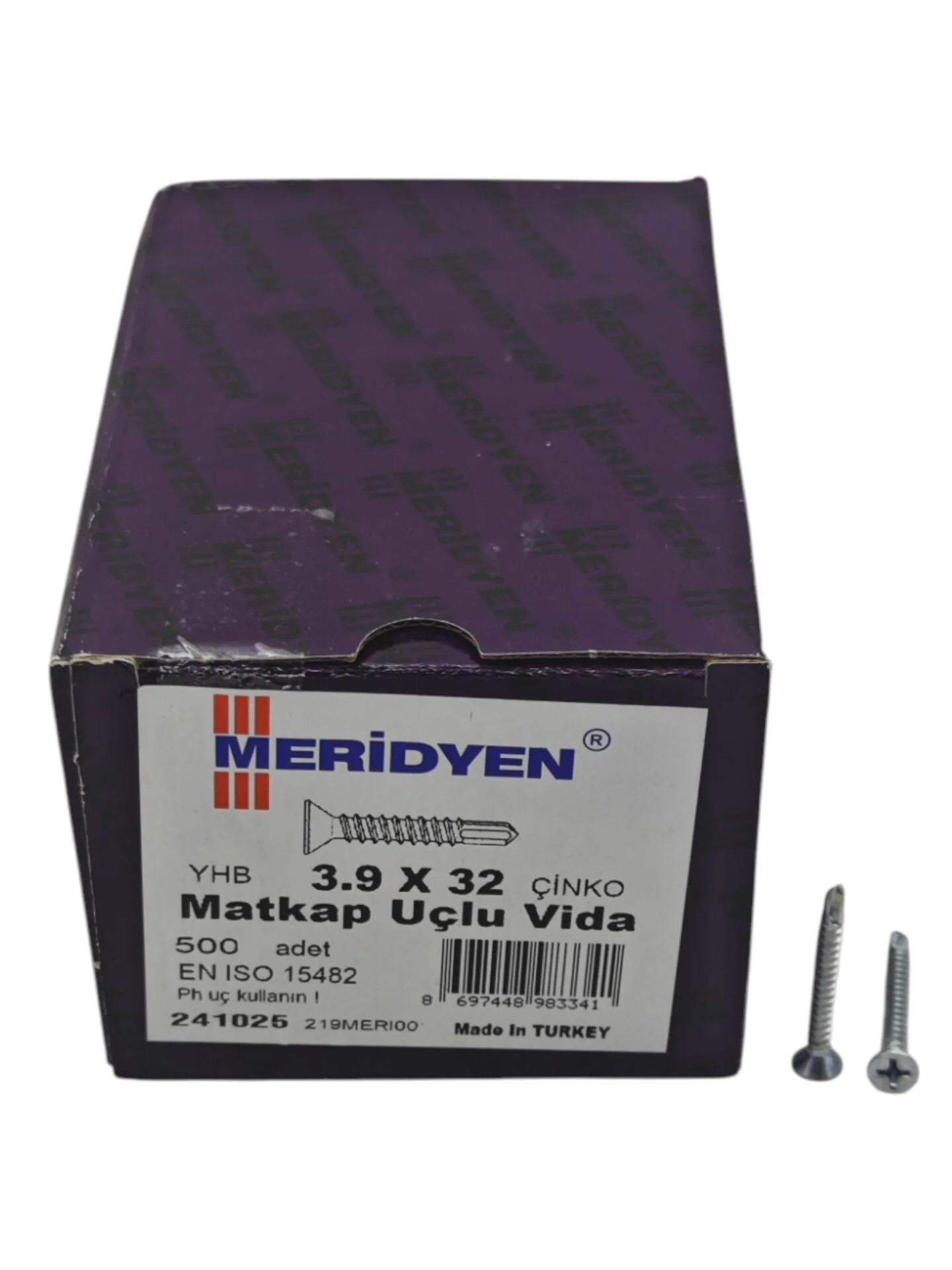 3932   Meridyen YHB Çinko 3,9*32mm Matkap Uçlu Vida 500lü Fiyatı, Yorumları ve Özellikleri
