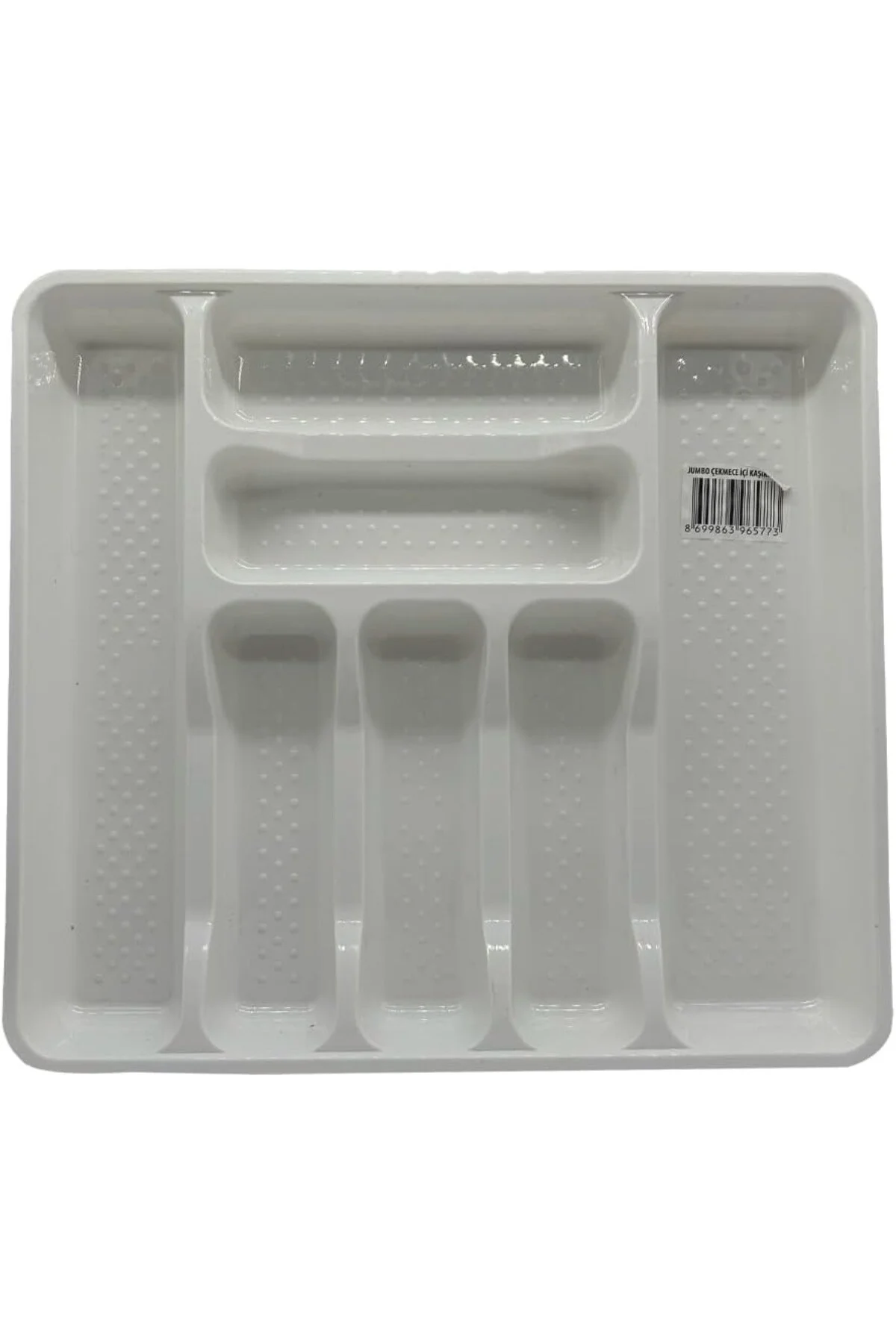 39x42,5x5 CM Çekmece İçi Jumbo Boy 7 Gözlü Kaşıklık Beyaz