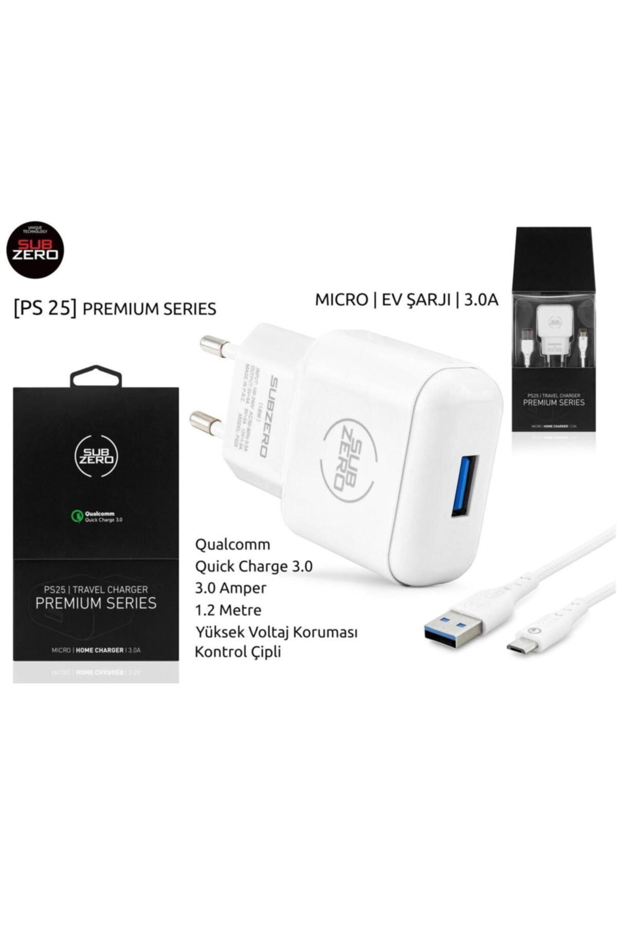 3a micro Premium Seri Hızlı Akım Dengeleme Subzero Ps25