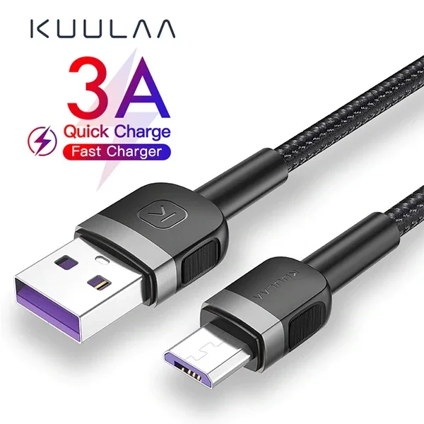 3A Mikro USB Hızlı Şarj Kablosu 50 cm - Android Hızlı Şarj Kablosu