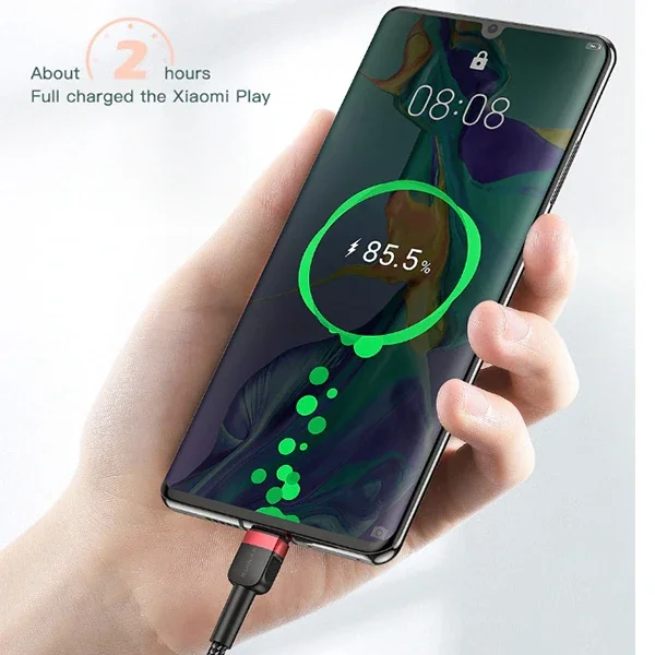 3A Mikro USB Hızlı Şarj Kablosu 50 cm - Android Hızlı Şarj Kablosu