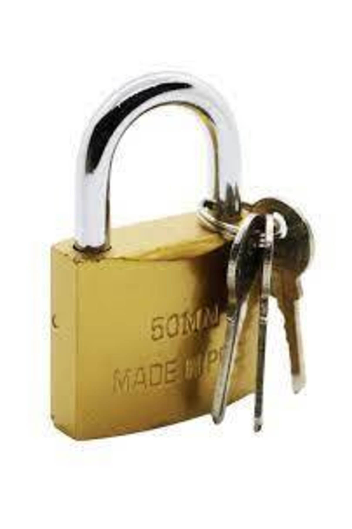 Homatrade **(3Adet)** Tudor Asma Kilit Sari Kisa 50Mm Bx6| New Year