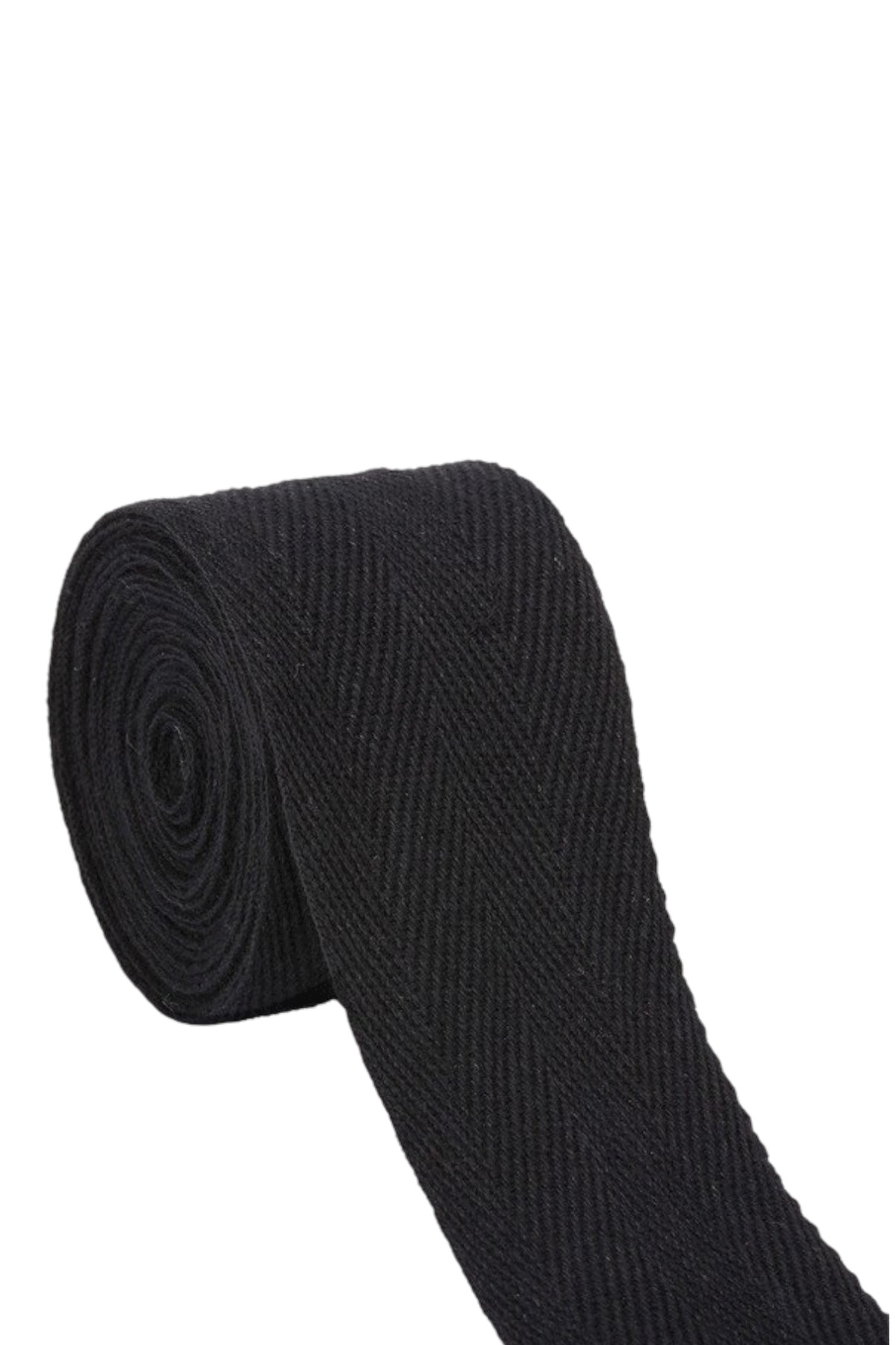 Tuhafiyecimiz 3Cm Eninde Dar Dokuma Şerit Siyah Balıksırtı 3 Cm 10 Metre